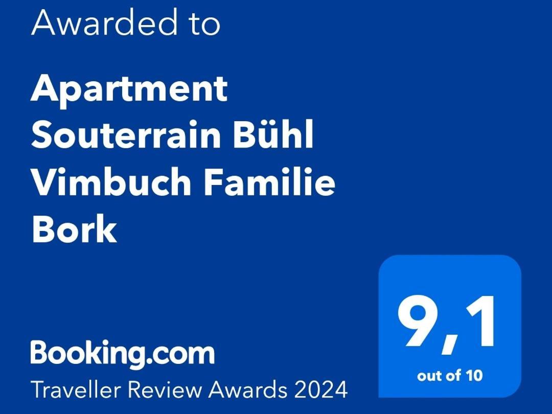 Apartment Souterrain Bühl Vimbuch Familie Bork Exterior foto